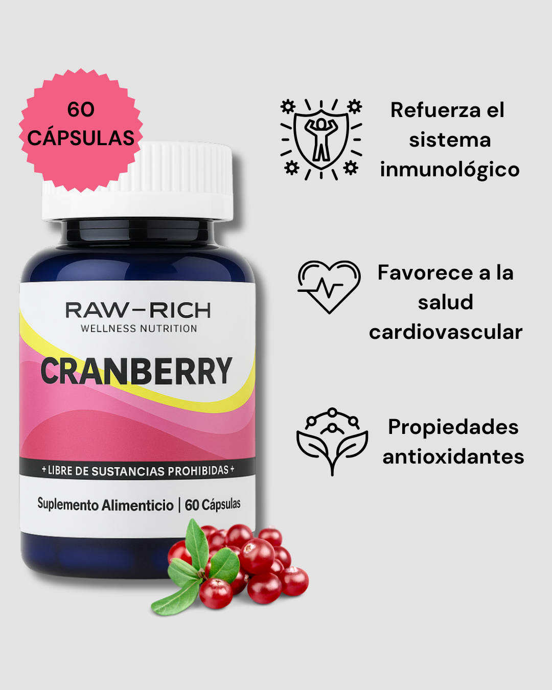 Cranberry 60 Cápsulas