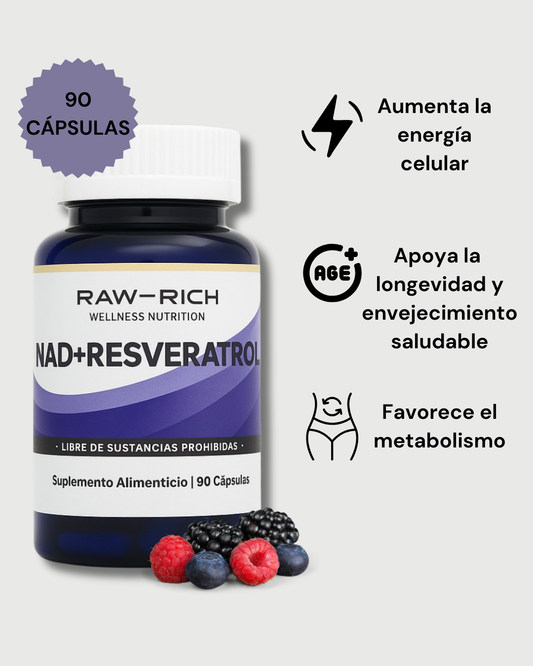 Nad + Resveratrol 90 Cápsulas