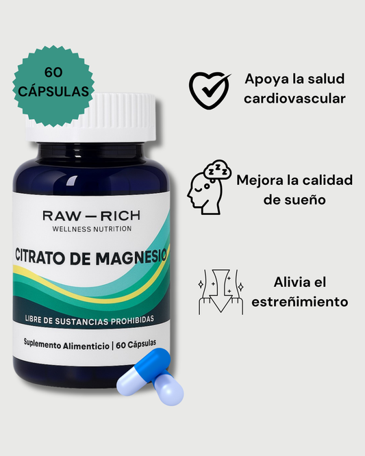 Citrato de Magnesio 60 Cápsulas