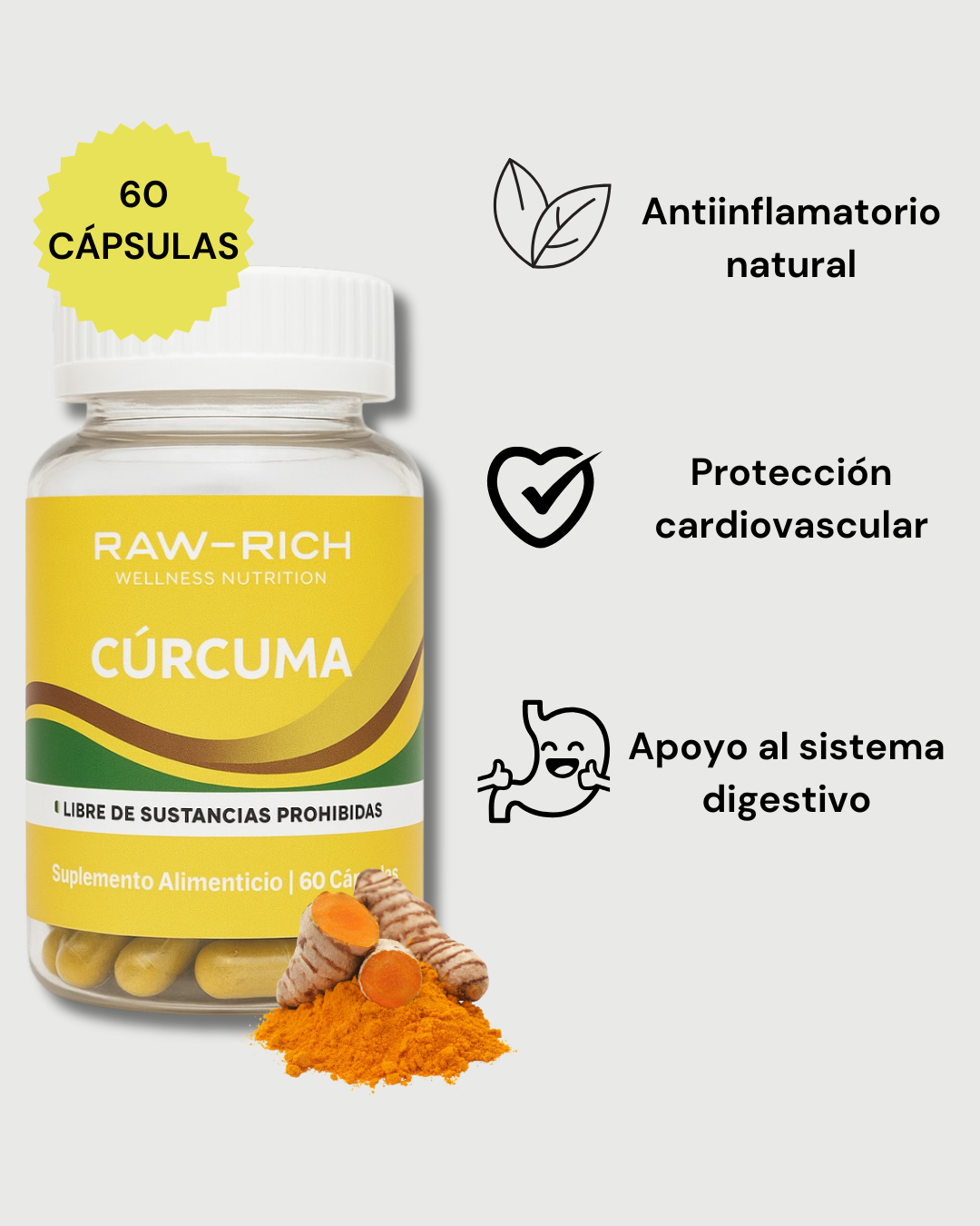 Cúrcuma 60 Cápsulas